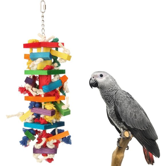 Macaw Toys, Extra Large Parrot Toys, Bird Toys for Parrots African Grey, Amazon - Picture 2 of 7